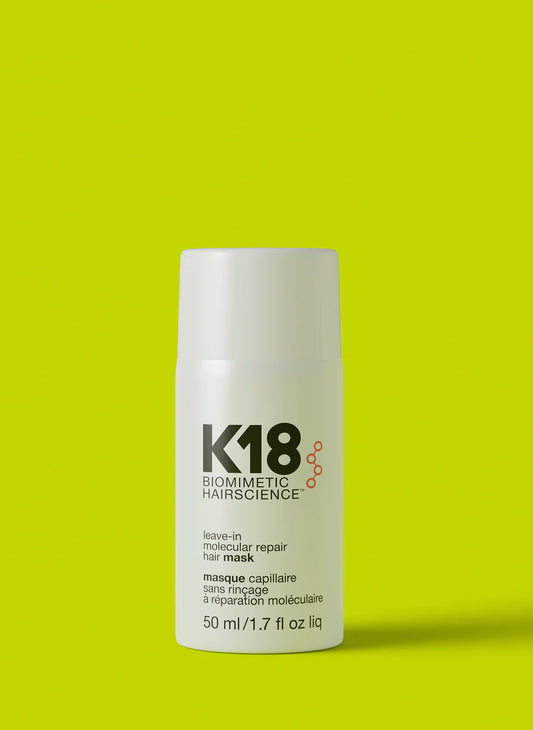 Mascarilla K18 para reparación molecular sin enjuague, ideal para todo tipo de cabello, con tecnología de péptidos patentados